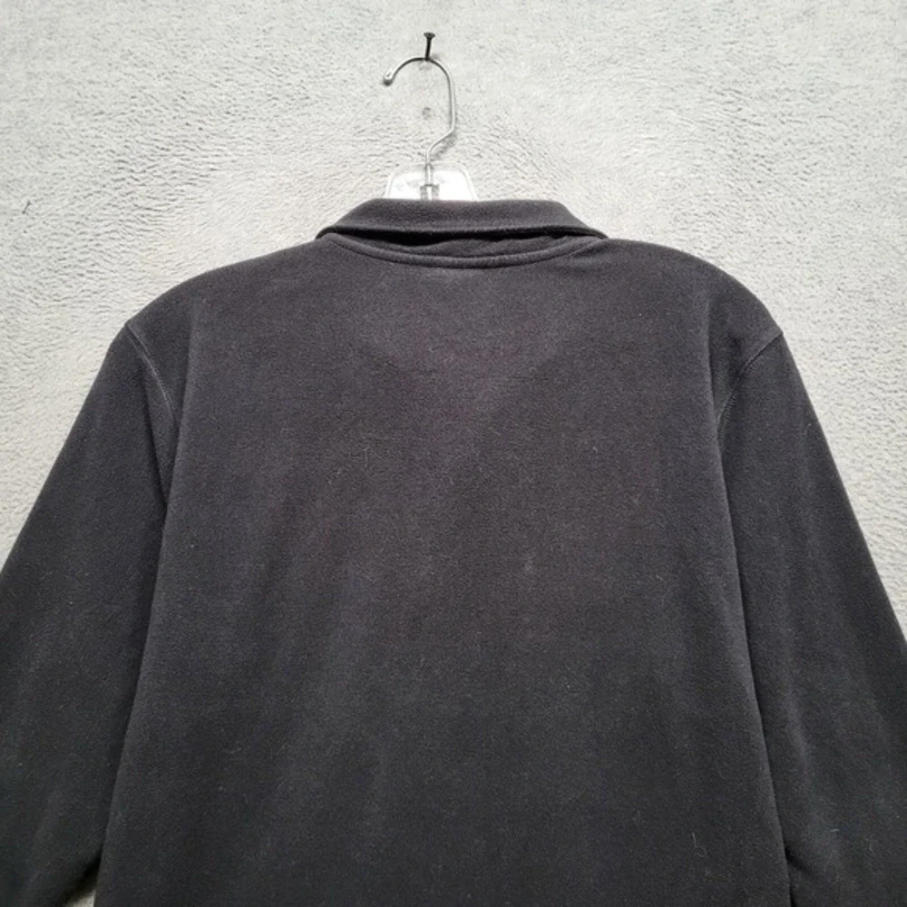 The North Face Men Sweatshirt Small Black Fleece 1/2 Zip Logo Mock Neck Pullover